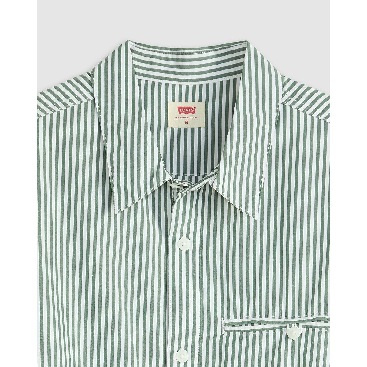 Striped Short Sleeve Shirt green striped, LEVI'S