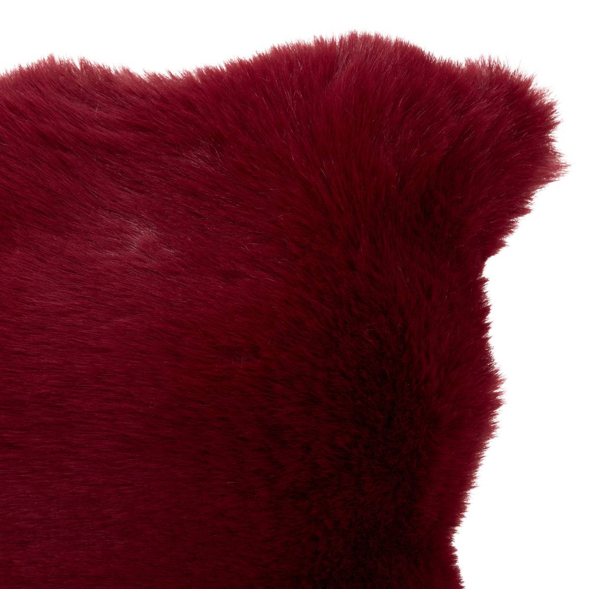 Coussin carré ZEPHY rouge grenat, ATMOSPHERA