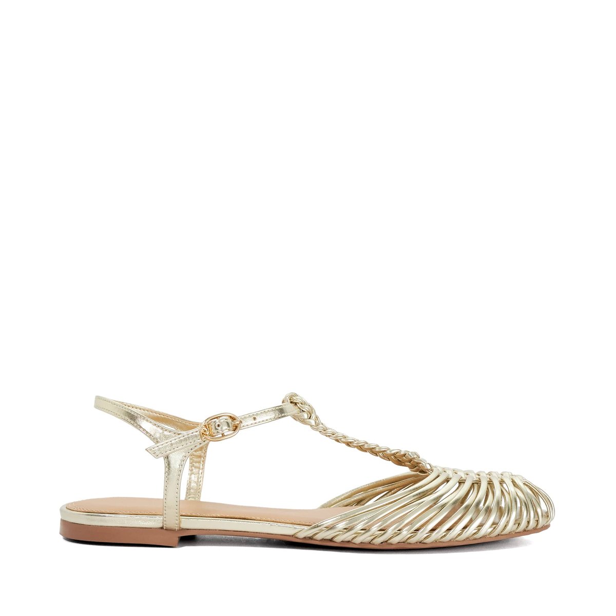 Ballerines à fleur fantaisie - MILBERRY gold-synthetic, DUNE LONDON