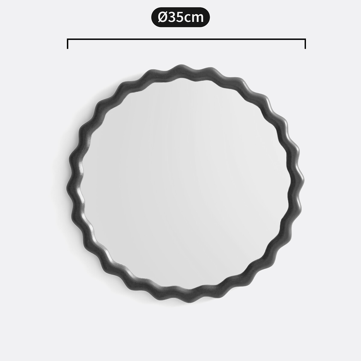 Miroir ondulé Ø35 cm, Nadima vert, LA REDOUTE INTERIEURS