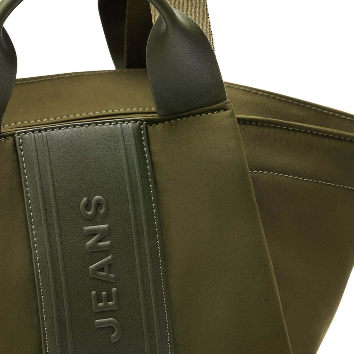 Sac Shopper Avec Fermeture Éclair vert safari, PEPE JEANS