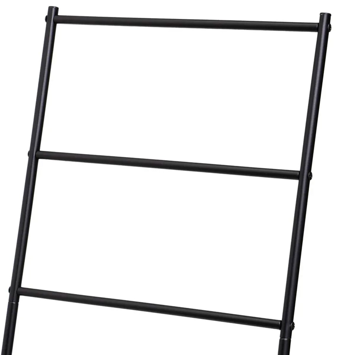 Porte serviette sur pied en métal noir 46x35x82cm noir, WADIGA