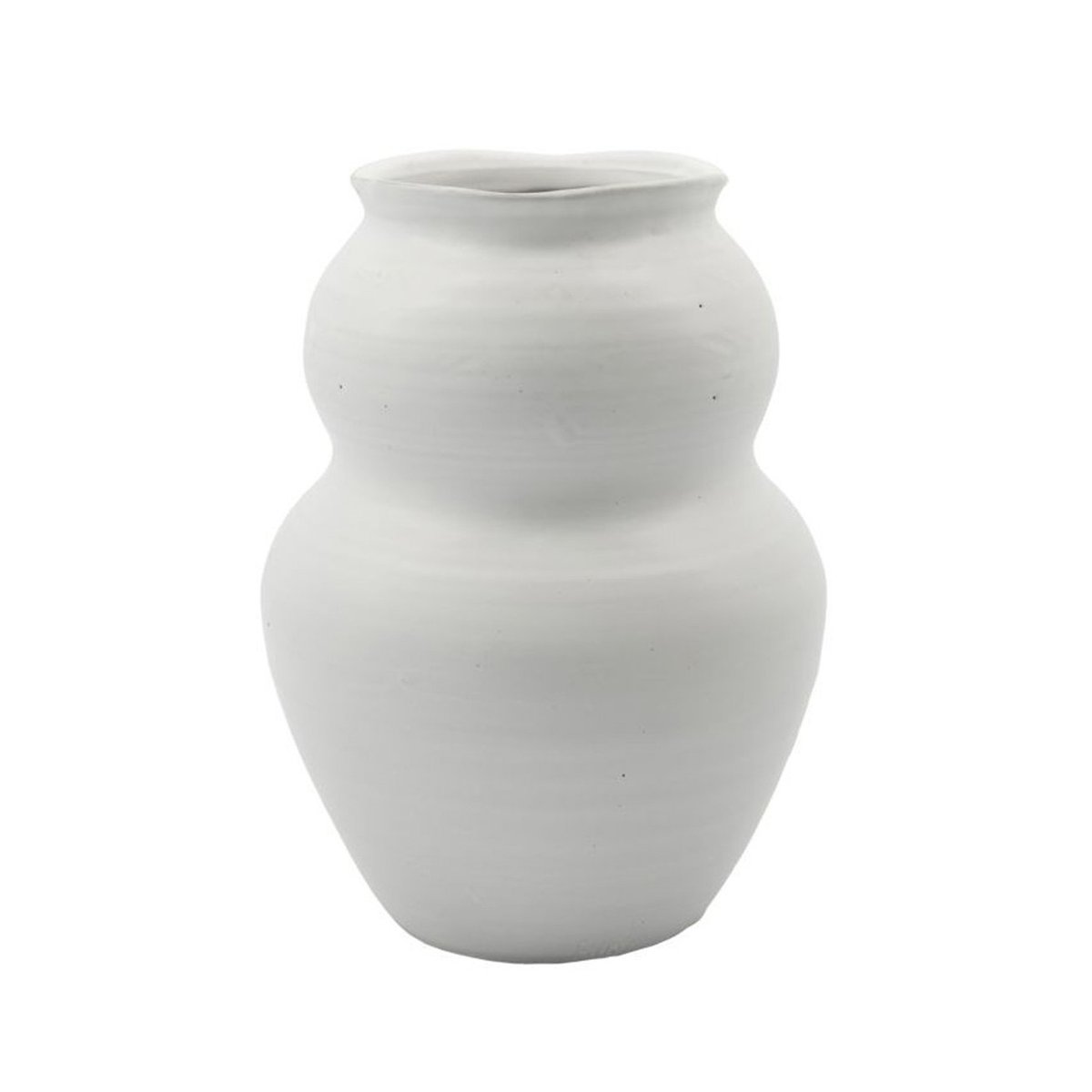 Vase Juno H 22 cm blanc, HOUSE DOCTOR
