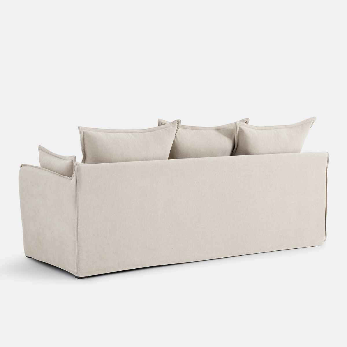 Copridivano in poliestere screziato, ODNA beige, LA REDOUTE INTERIEURS