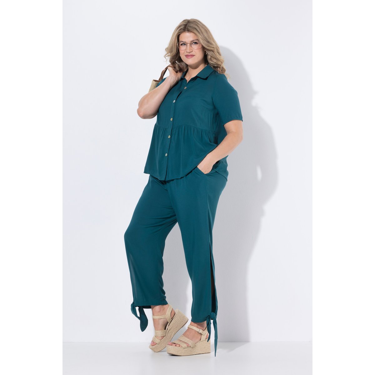 Pantalon Rose pétrol, ULLA POPKEN