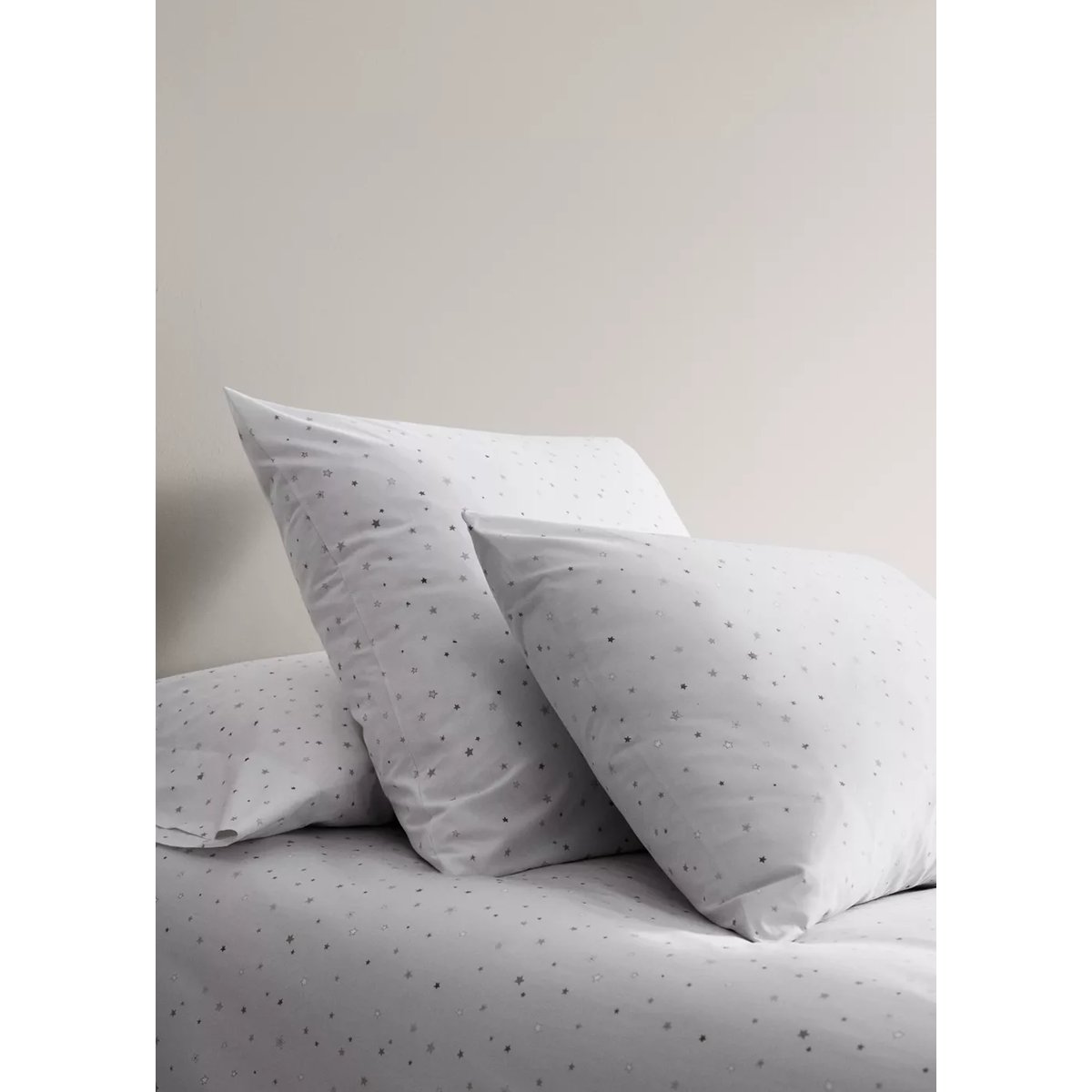 Taie d’oreiller enfant 100 % coton 60x60 cm sable, MANGO HOME