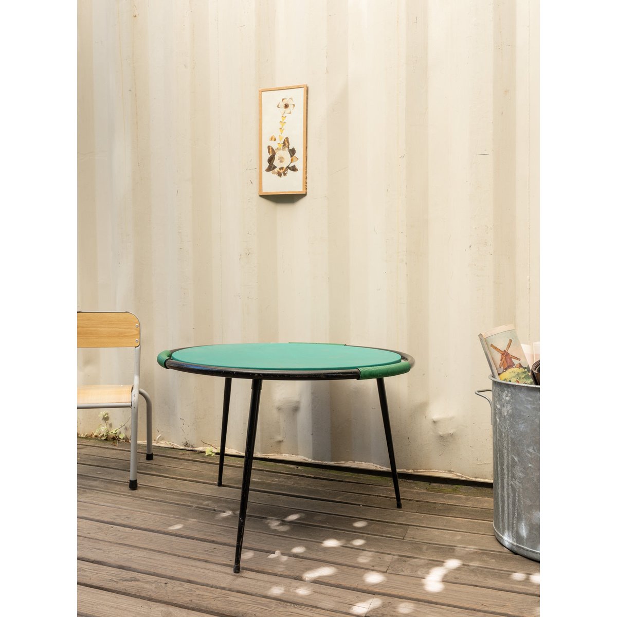 Table d'appoint verte et noire Hanna N°1434 - Bon état noir, DEBONGOUT