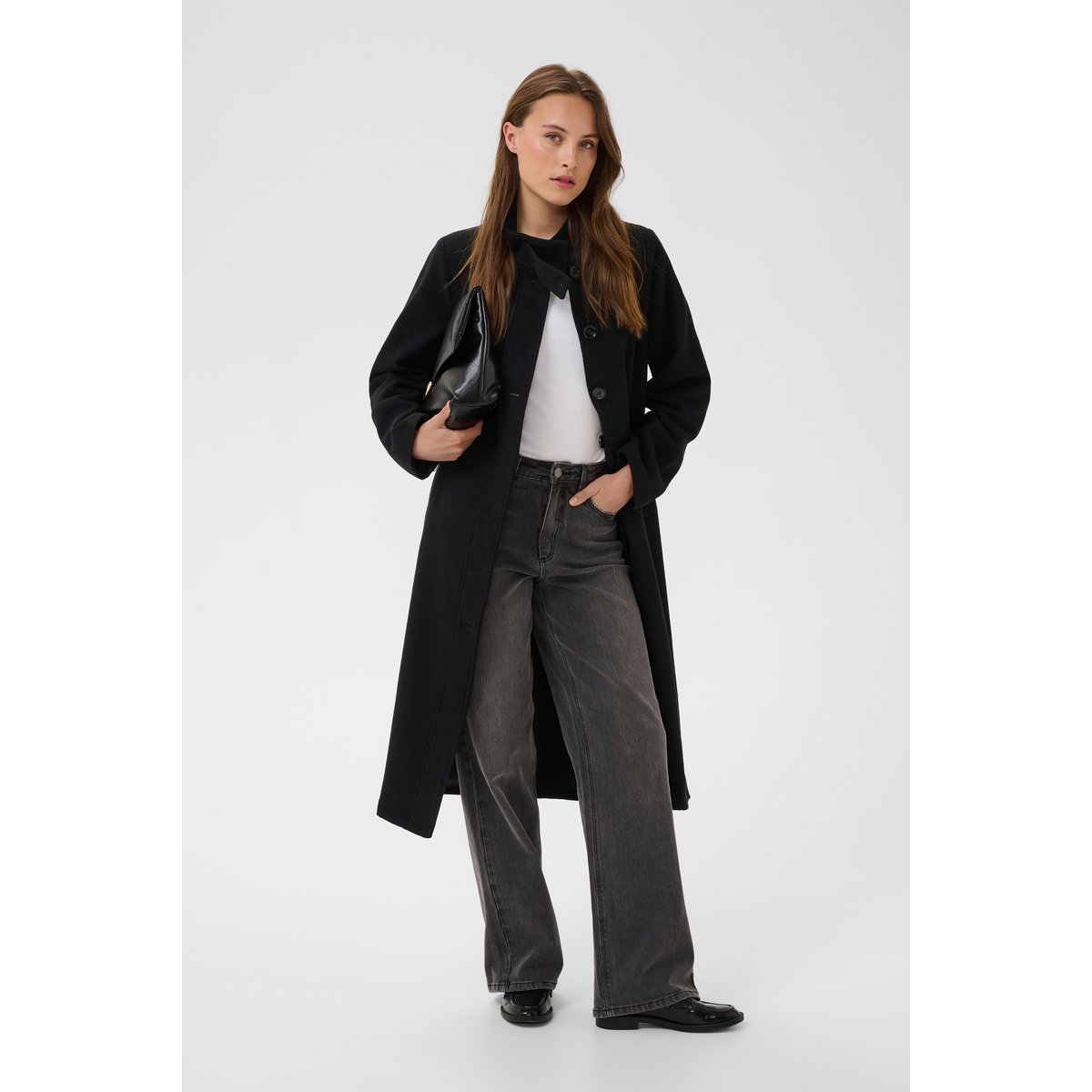 Manteau noir black deep, KAFFE