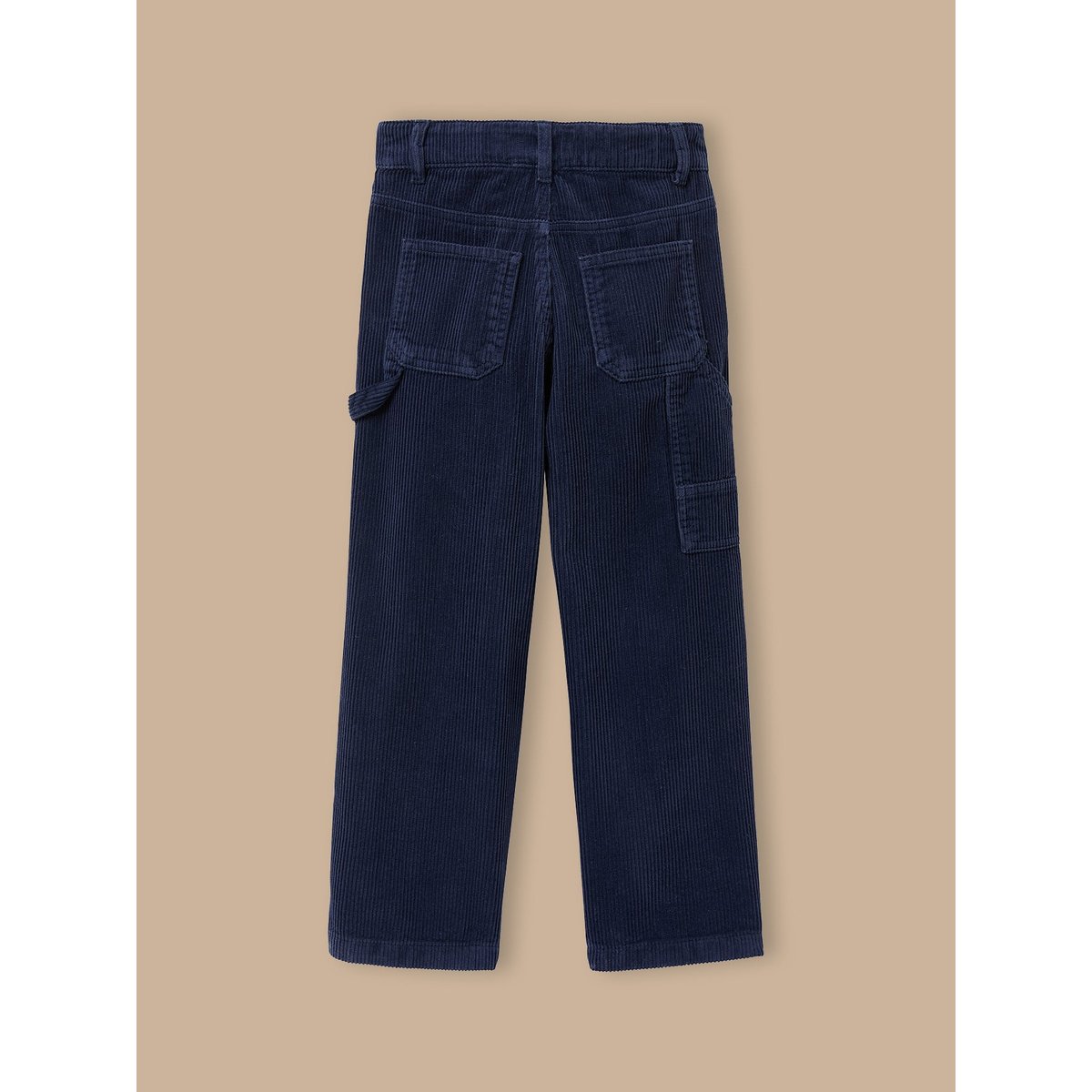 Pantalon charpentier en velours marine, CYRILLUS