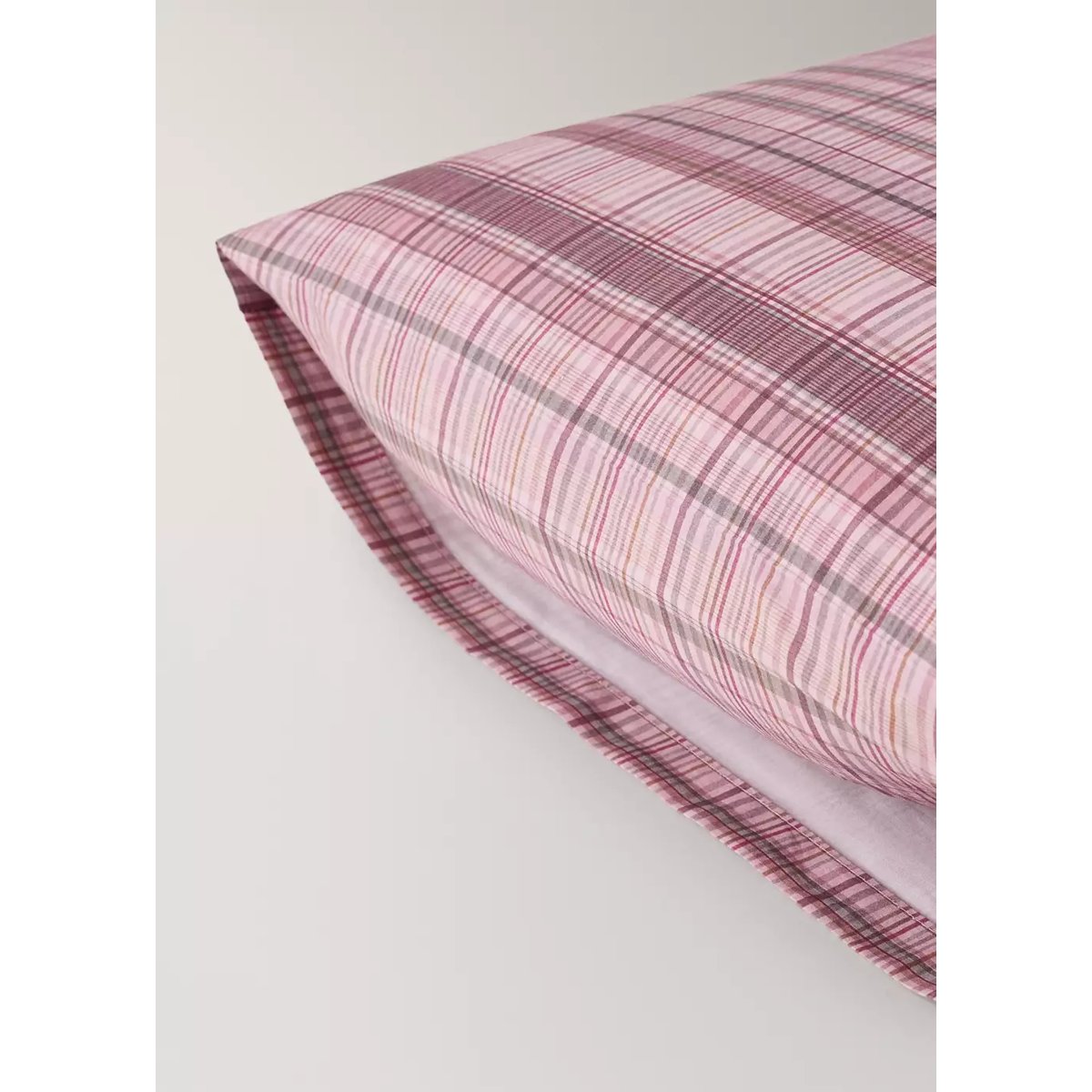Taie d’oreiller percale de coton 50x75 cm violet clair/pastel, MANGO HOME