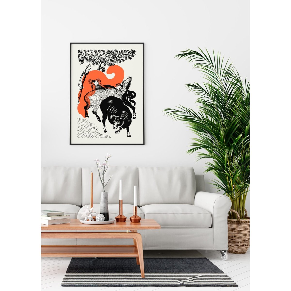 Affiche Art Japon 13 blanc, L'AFFICHERIE