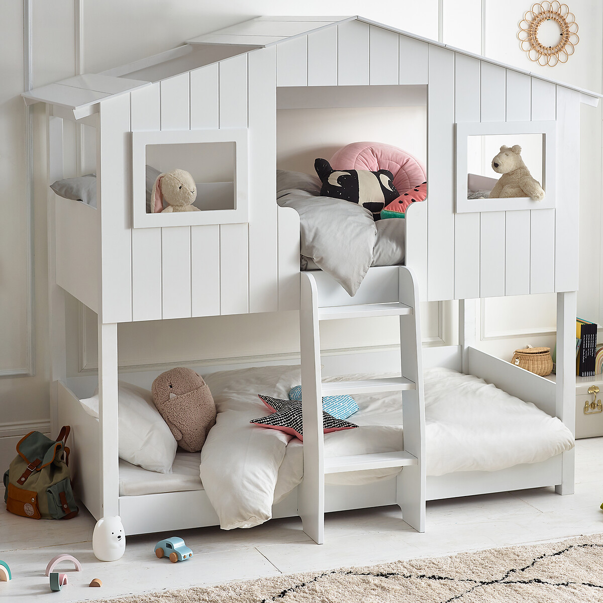Forest Treehouse Bunk Bed white, SO'HOME