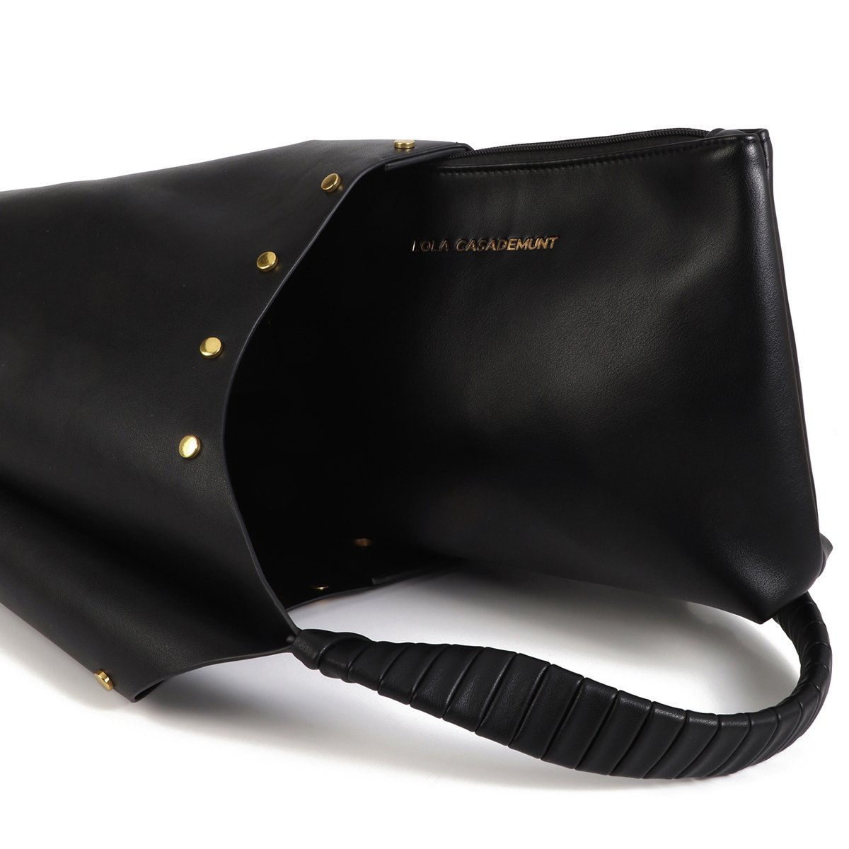 Sac à main hobo avec bandoulière noir, LOLA CASADEMUNT