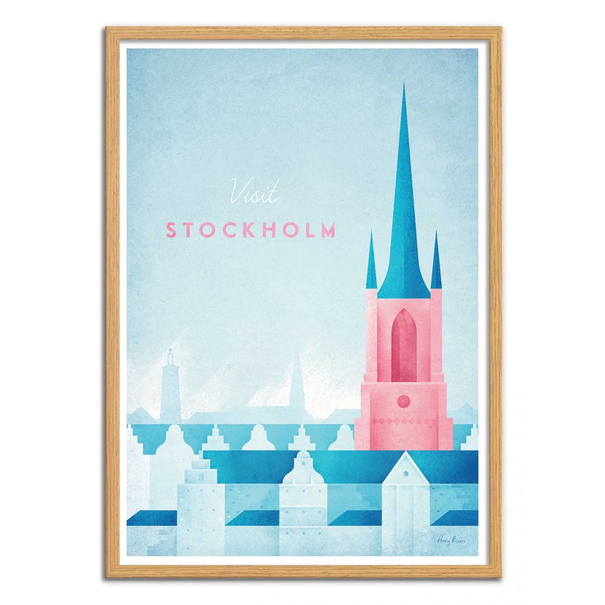 Affiche d'art - Visit Stockholm - Henry Rivers affiche d'art, WALL EDITIONS