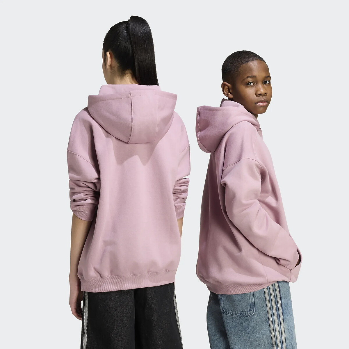Sweat à capuche en molleton rose, adidas Originals
