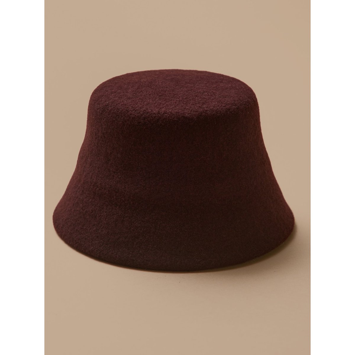 Chapeau cloche en laine chocolat, CYRILLUS