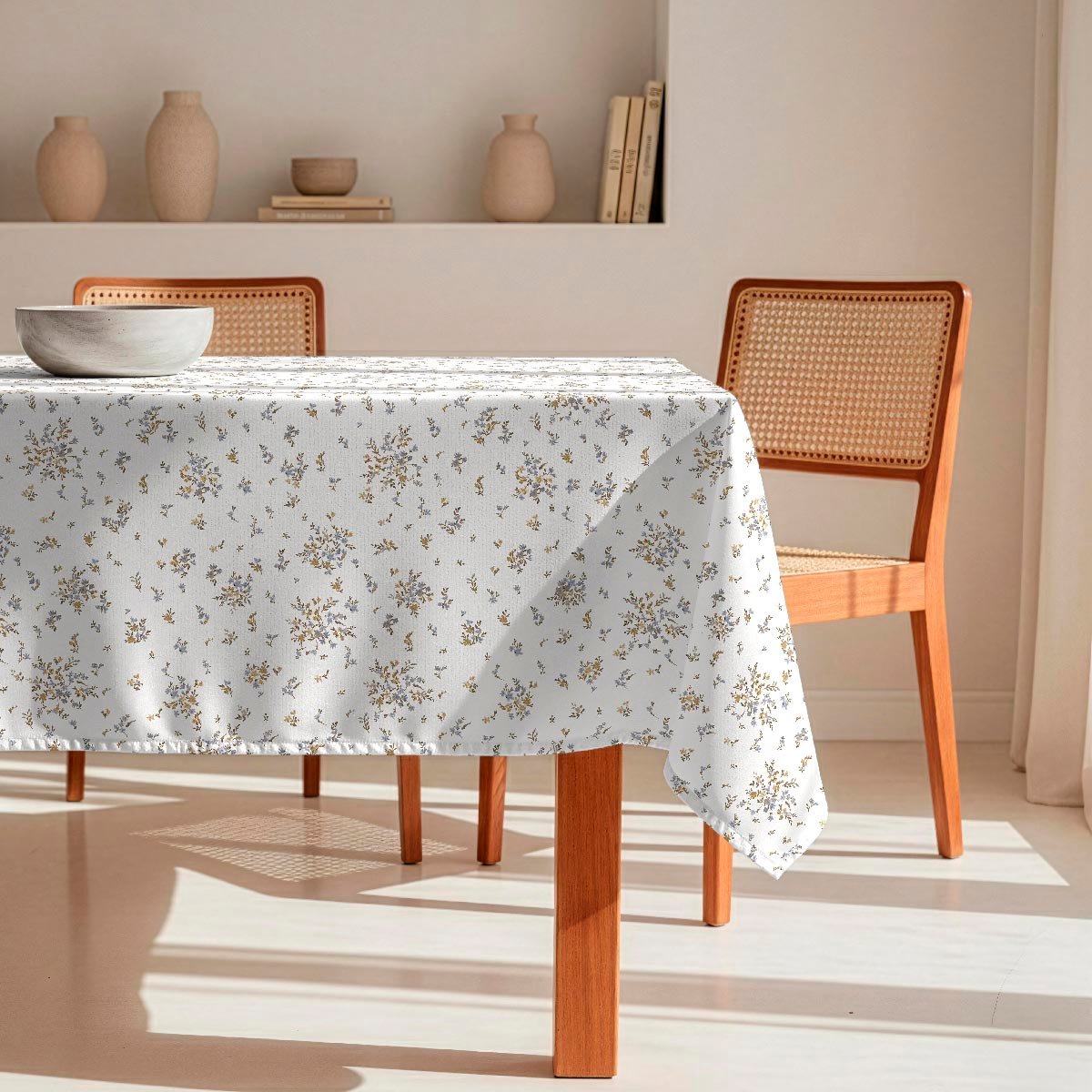 Nappe anti-taches Luna - coton 100% - bleu, NAF NAF HOME