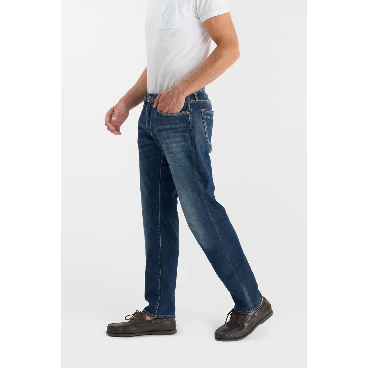Jeans droite jogg 800/12 regular , longueur 34 blue, LE TEMPS DES CERISES