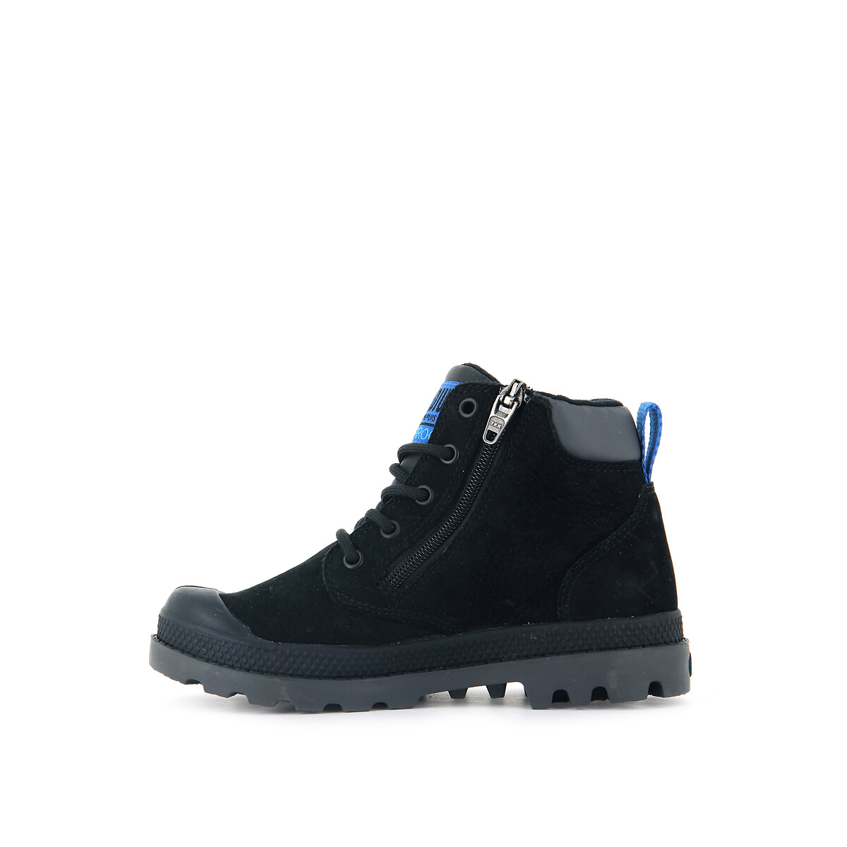 Stivaletti Pampa Hi Cuff Waterproof foderati in pelle nero , PALLADIUM