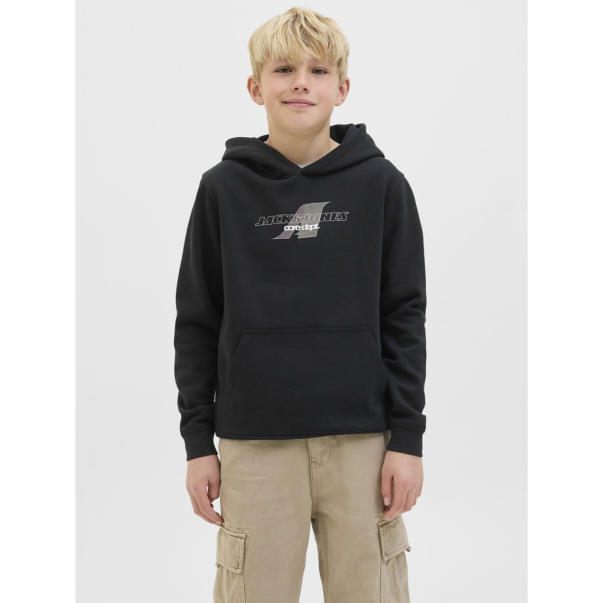Sweat capuche noir, JACK & JONES JUNIOR