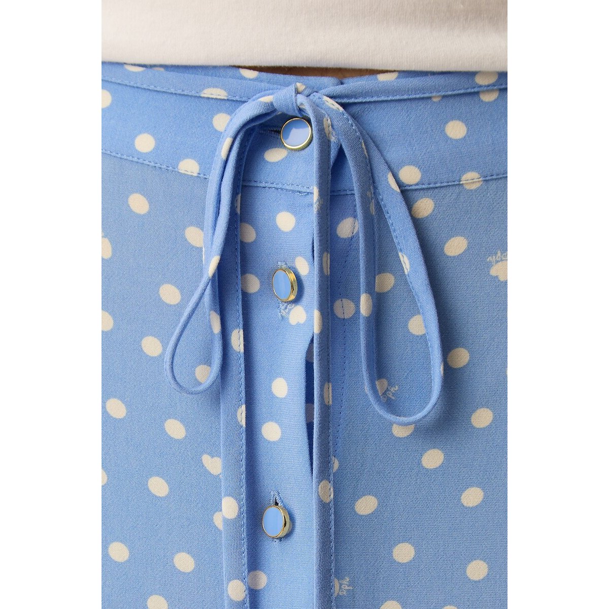 Midirok met stippen, ELIZETTA gestipt blauw, DES PETITS HAUTS