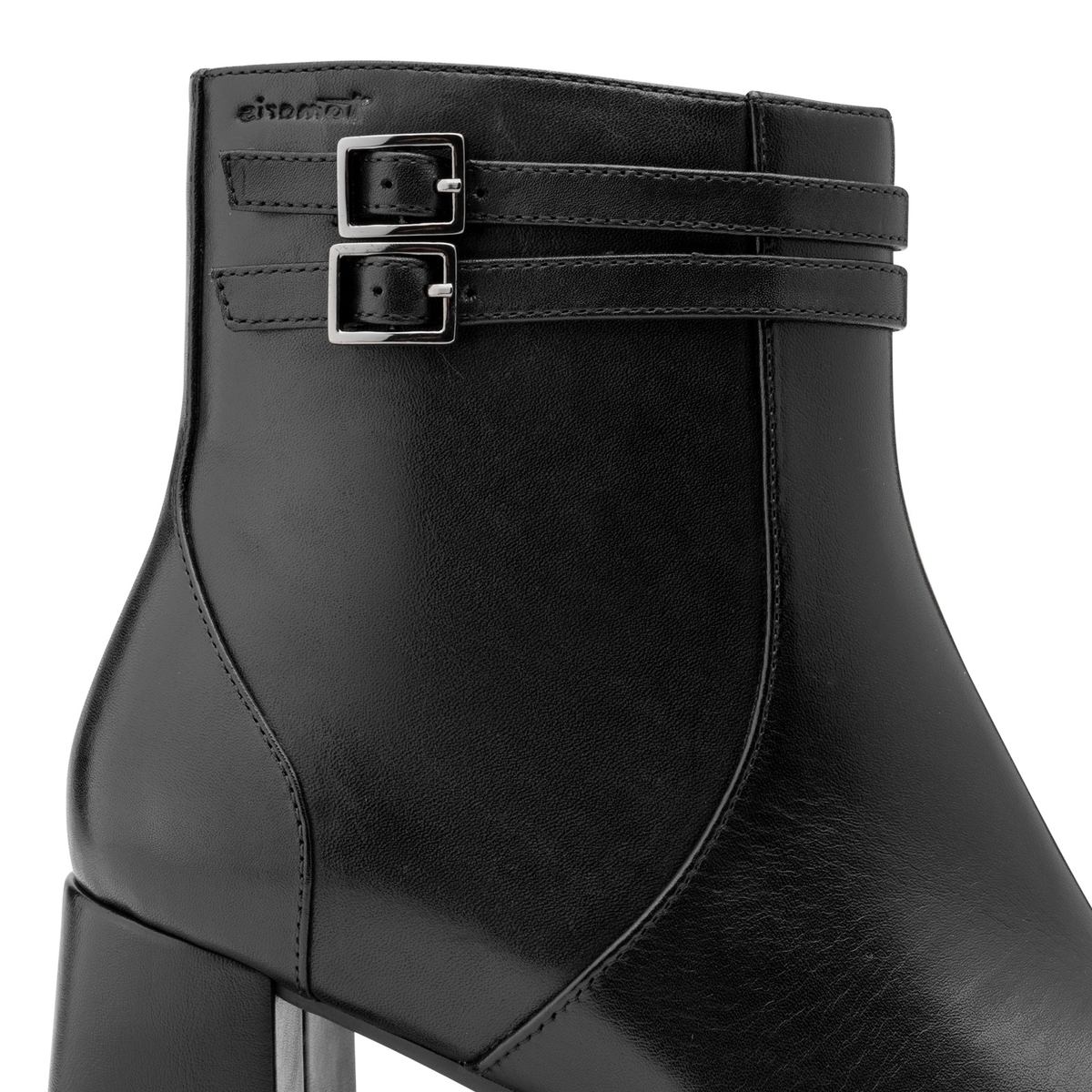 Bottine en cuir noir, TAMARIS