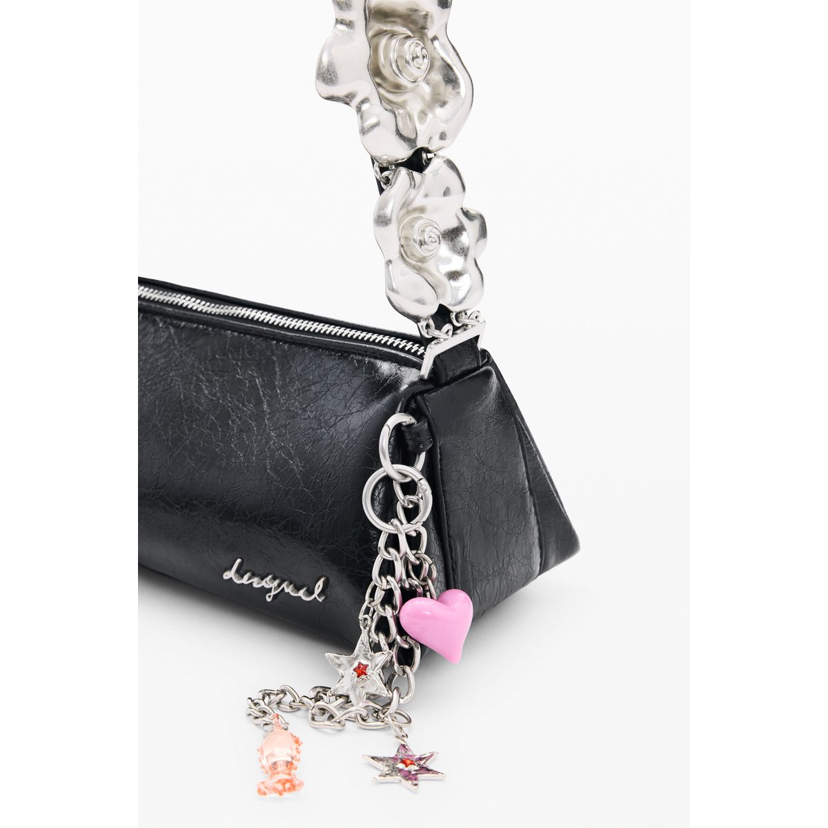 Petit sac charms noir, DESIGUAL