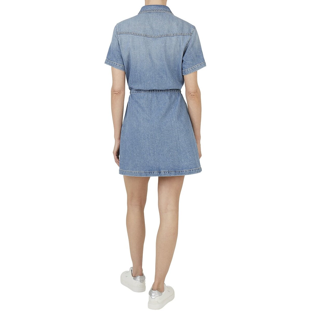 Denim Short Sleeve Dress denim, PEPE JEANS