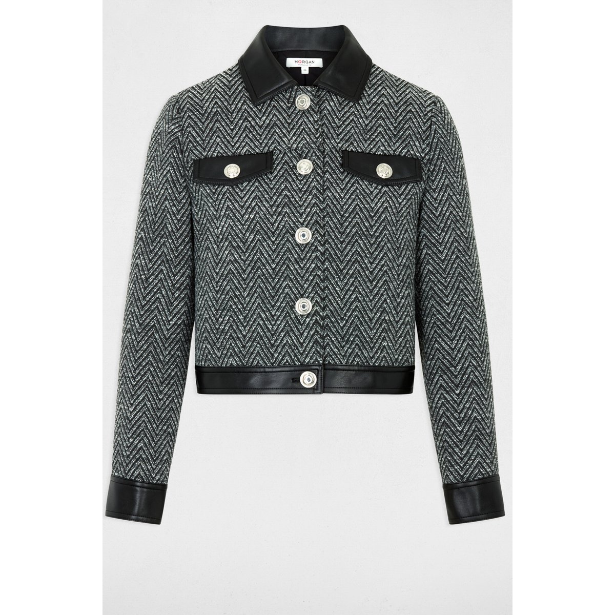 Veste manche longue noir, MORGAN