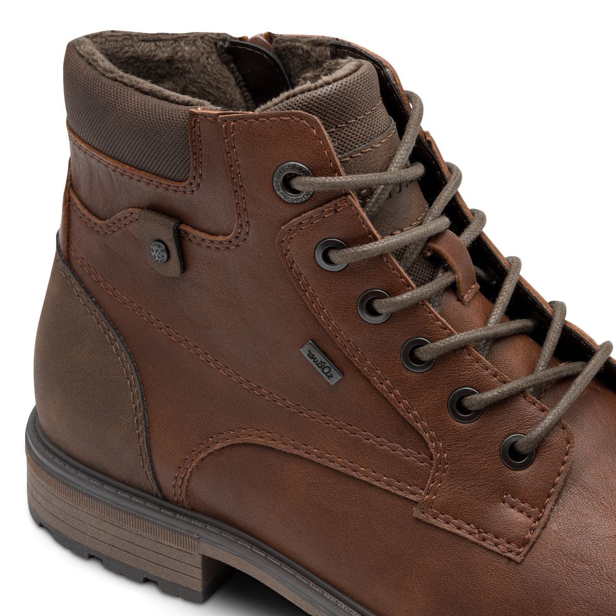 Bottine homme marron antilope combiné, S.OLIVER