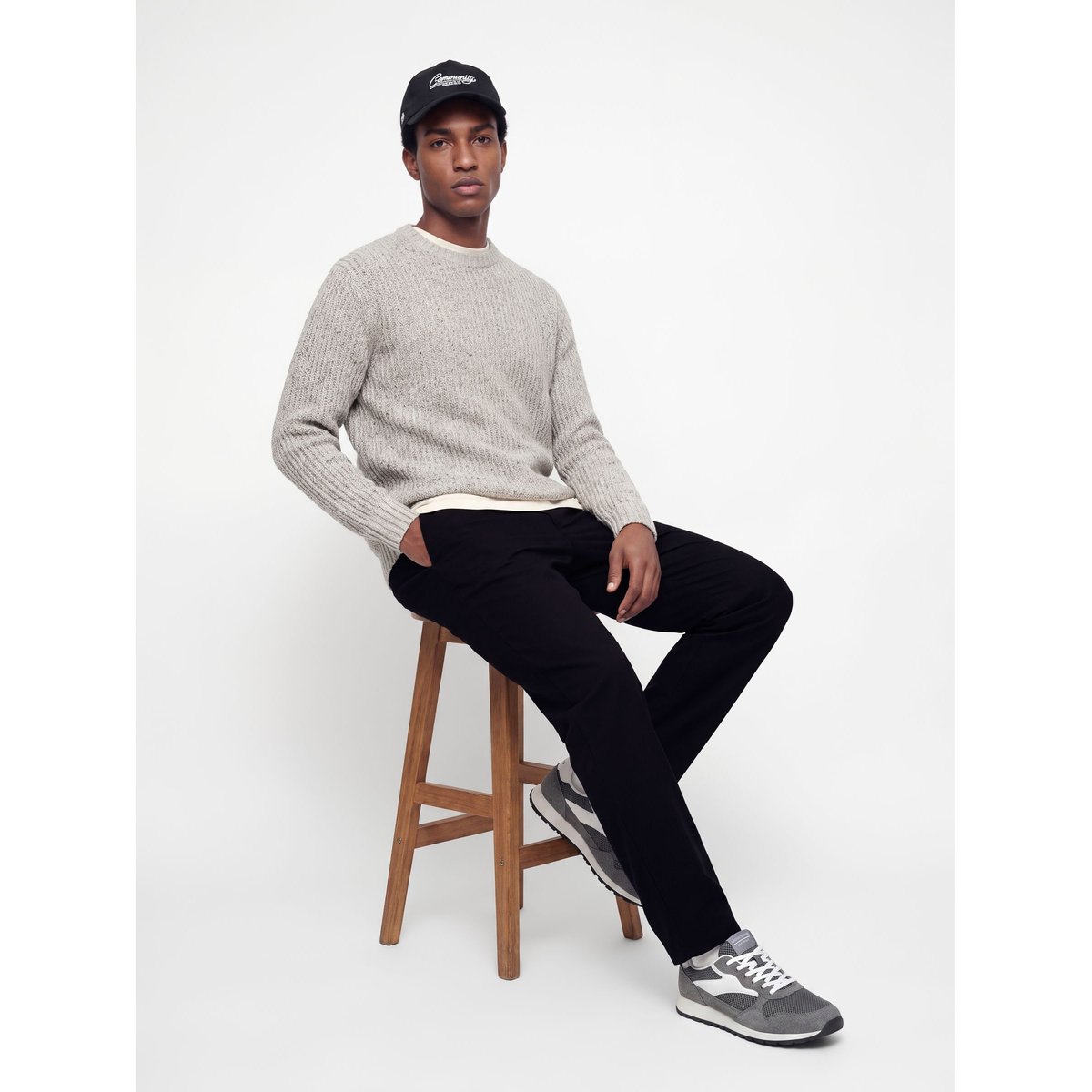 Pantalon Ample black 1, JACK & JONES