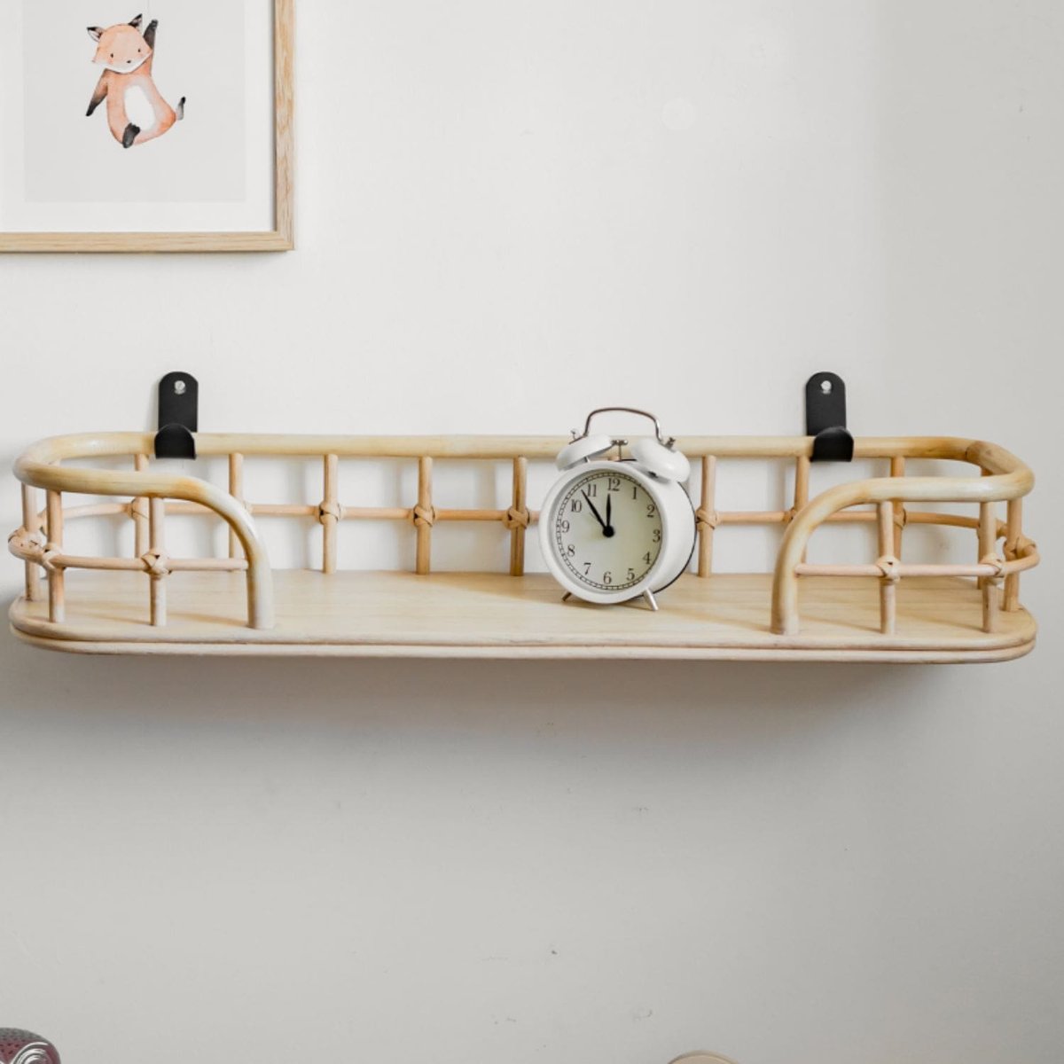 Etagère rotin naturel et métal - JAVA rotin blanchi, SAUDARA COLLECTIONS
