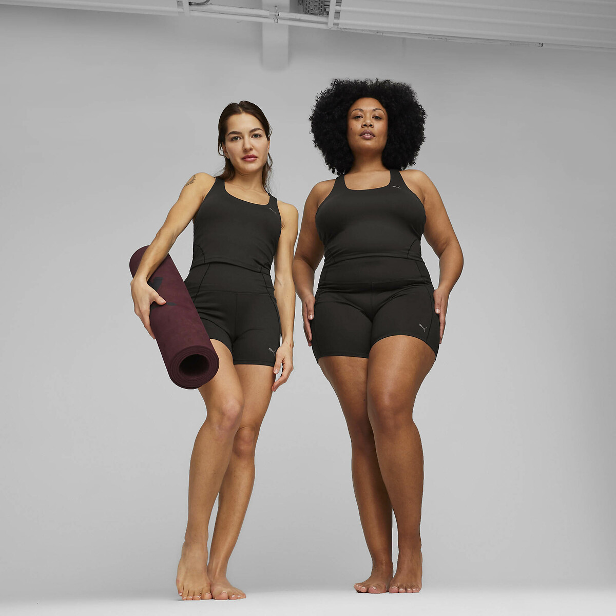 Camiseta sin mangas de yoga 2en1 Studio Foundation negro, PUMA