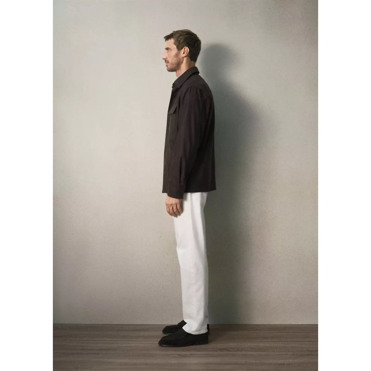Surchemise laine poches chocolat, MANGO MAN