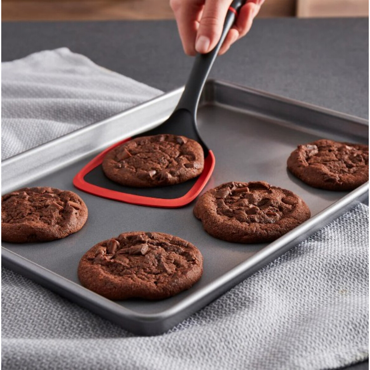 2-Piece Large Oven Tray Set grey, MORPHY RICHARDS