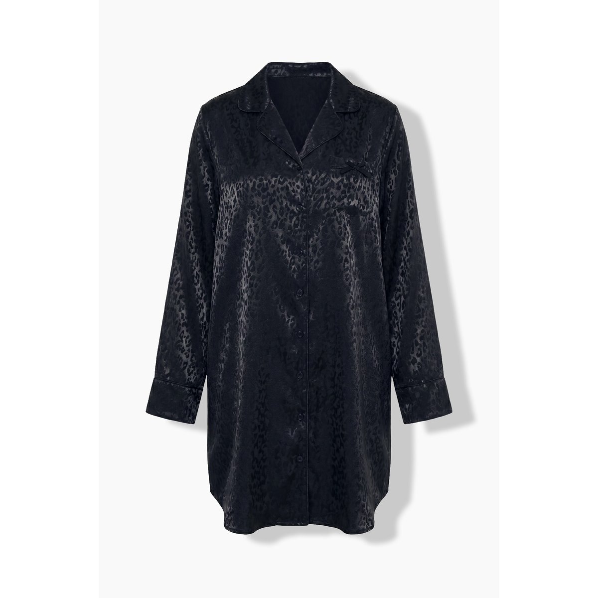 Chemise de nuit TruYou, motif léopard noir, ULLA POPKEN