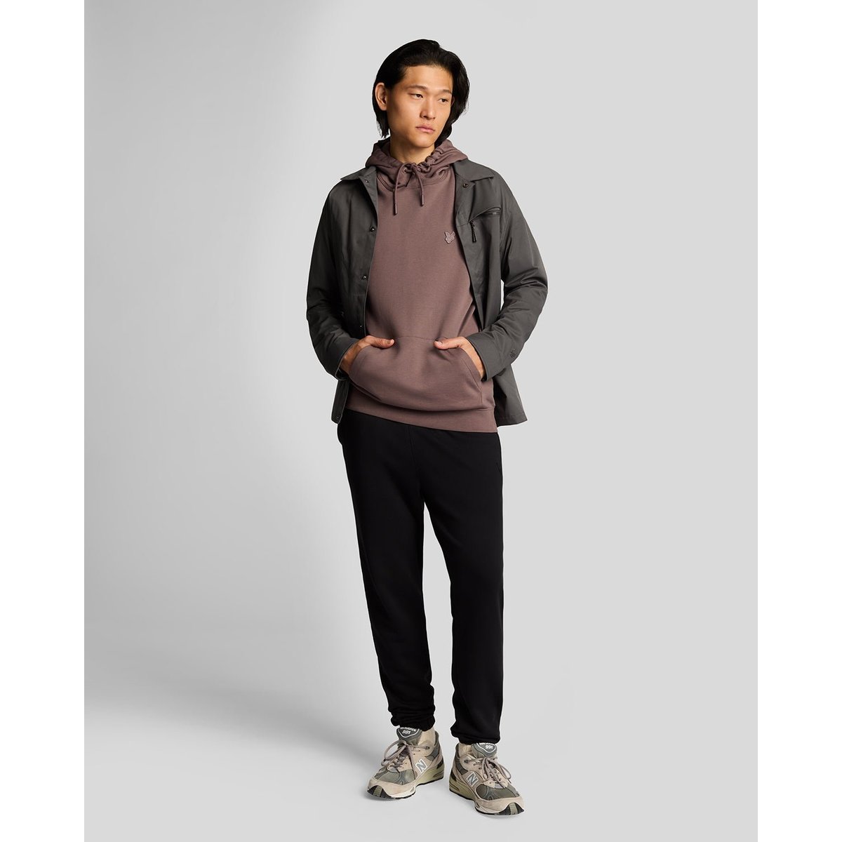 Pantalon de Jogging en coton Slim noir jais, LYLE & SCOTT