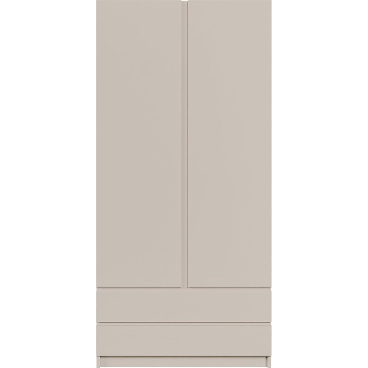Armoire 2 portes 2 tiroirs collection BEMMI cachemire, RECOLLECTION