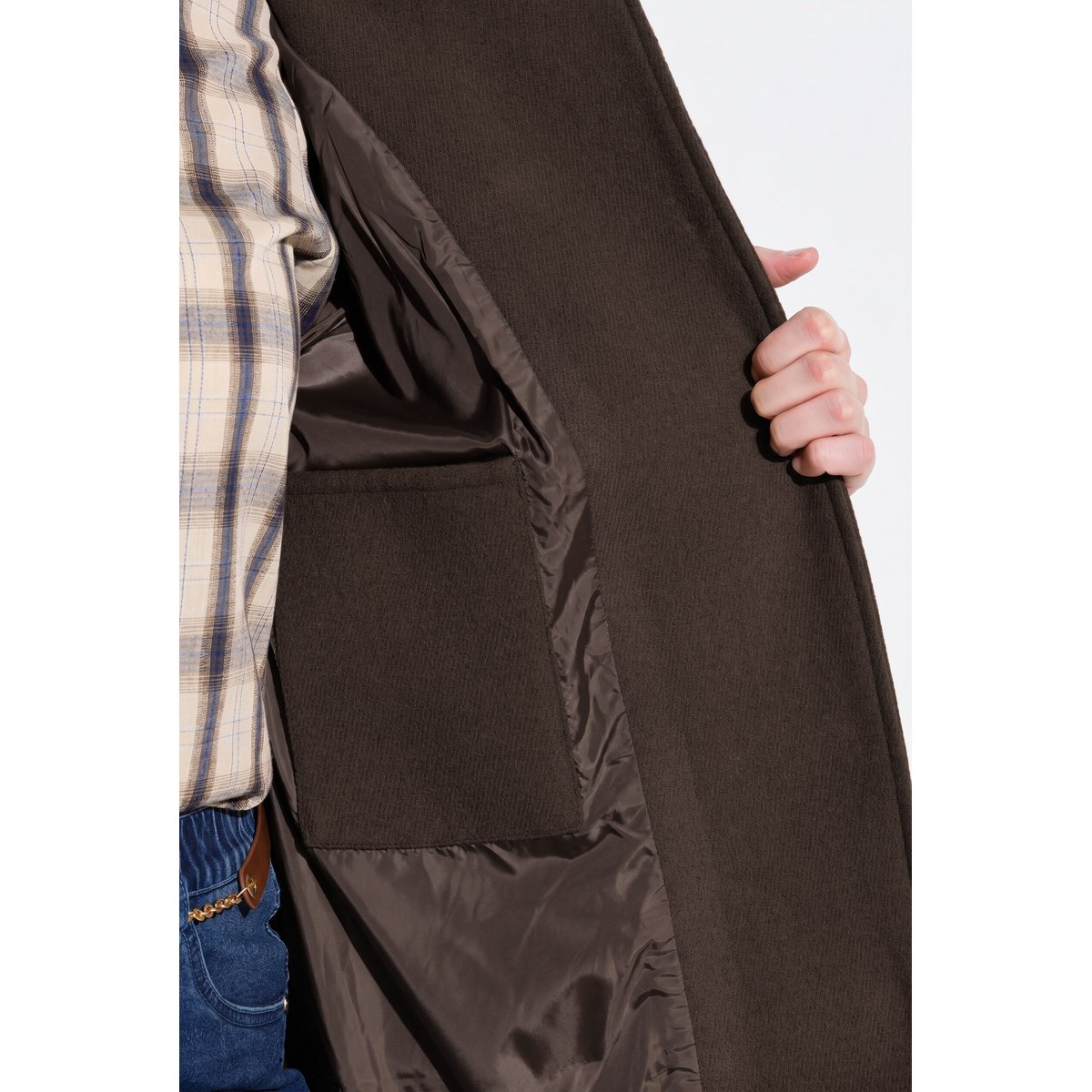 Duffle-coat, coupe évasée marron noisette, ULLA POPKEN