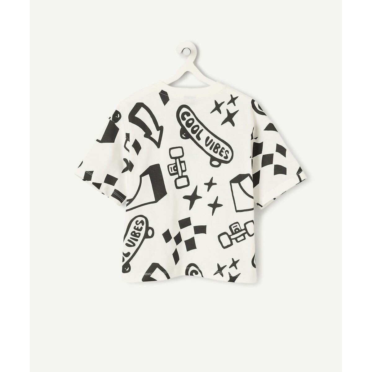 Printed Short Sleeve T-Shirt printed, TAPE A L'OEIL
