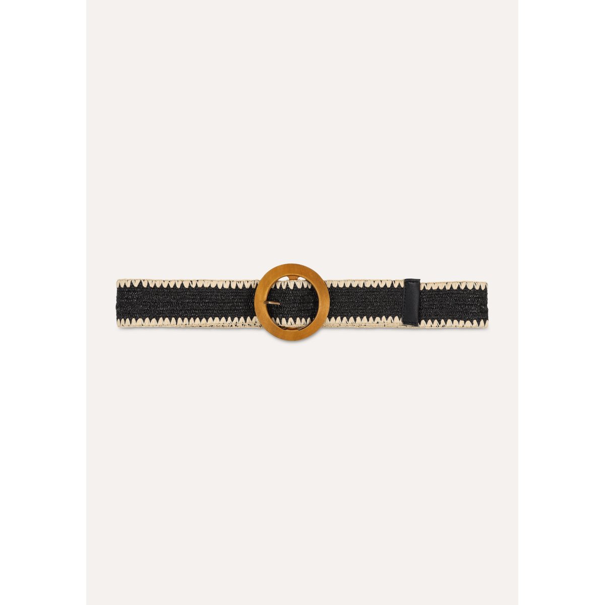 Ceinture large élastiquée noir, LA FEE MARABOUTEE