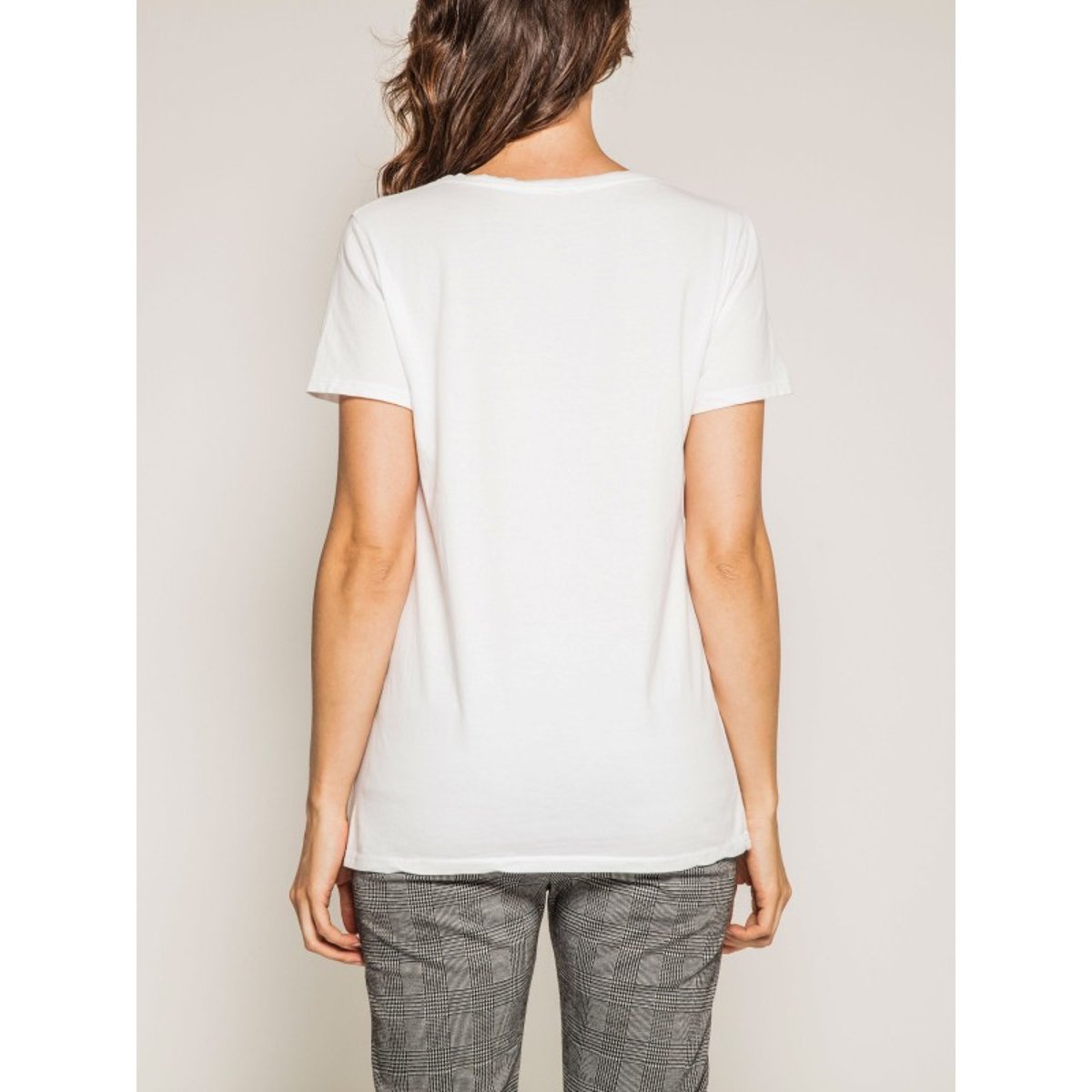 T-shirt Col Rond Message Friz blanc, DONA LISA