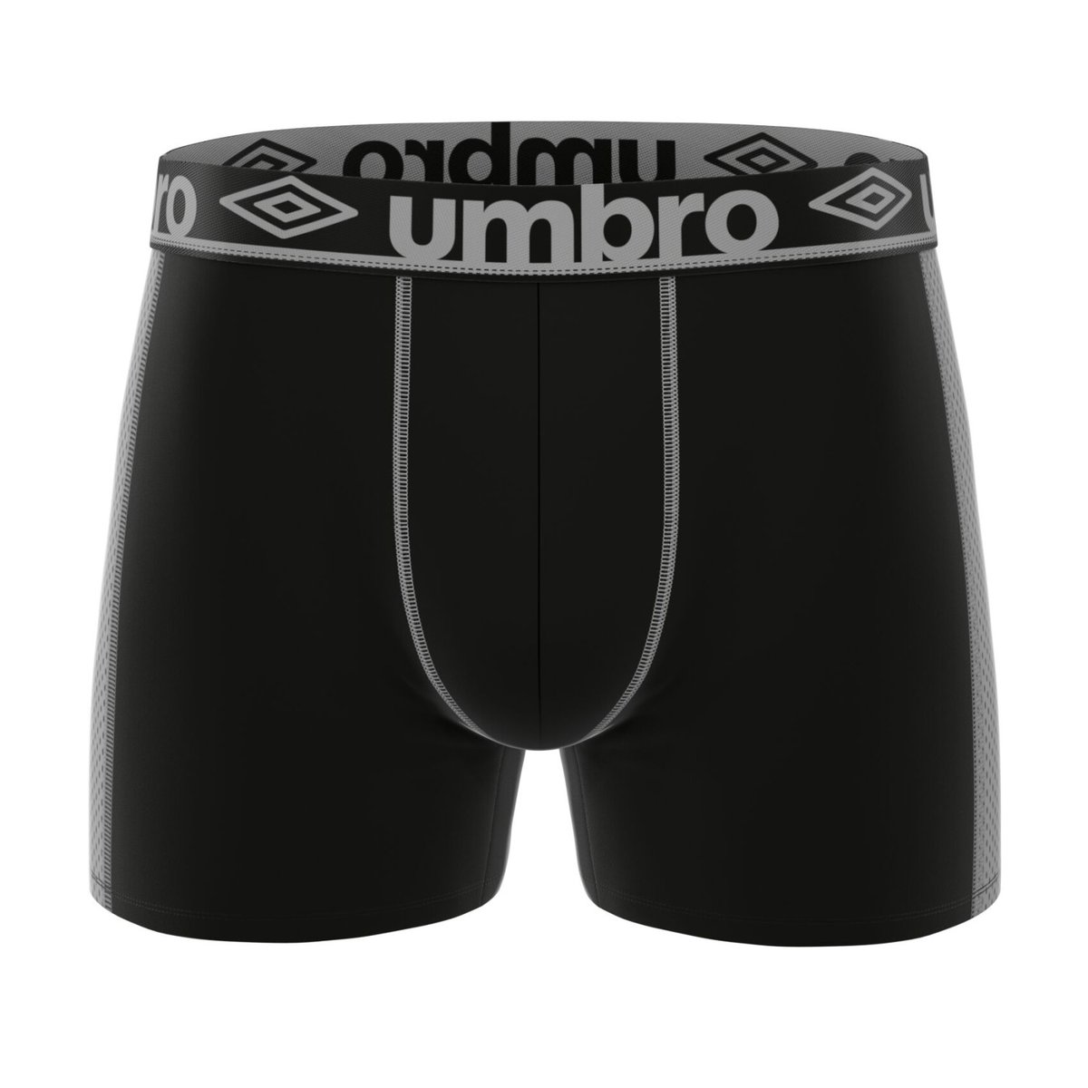 Lot De 3 Boxers Microfibre kaki/orange/noir/beu foncé/jaune/gris, UMBRO