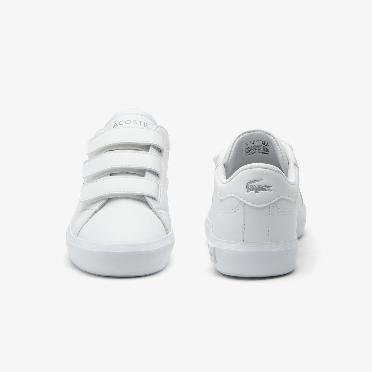 Sneakers Powercourt enfant blanc-21g, LACOSTE