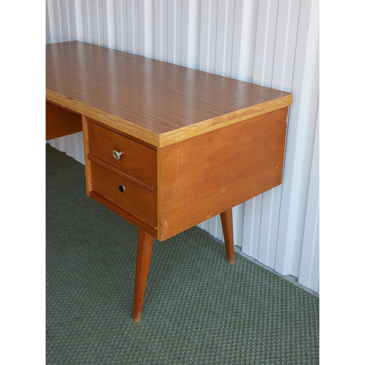 Bureau style scandinave en bois Yvan N°572 - Bon état bois clair, DEBONGOUT