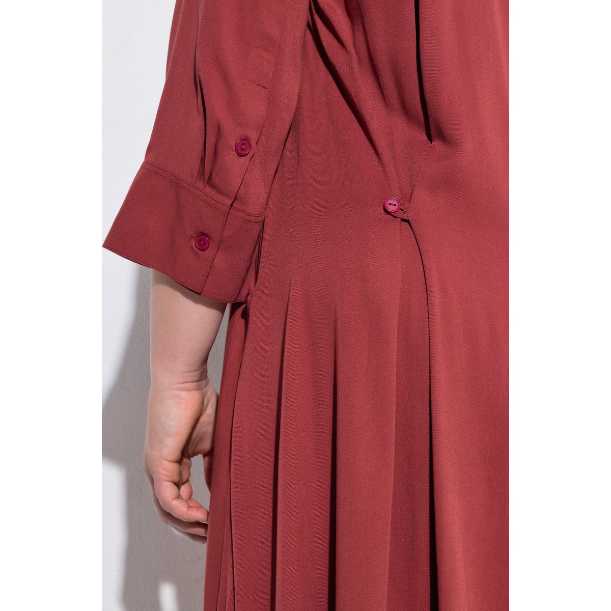 Robe midi en Lyocell, coupe évasée bois de rose, ULLA POPKEN