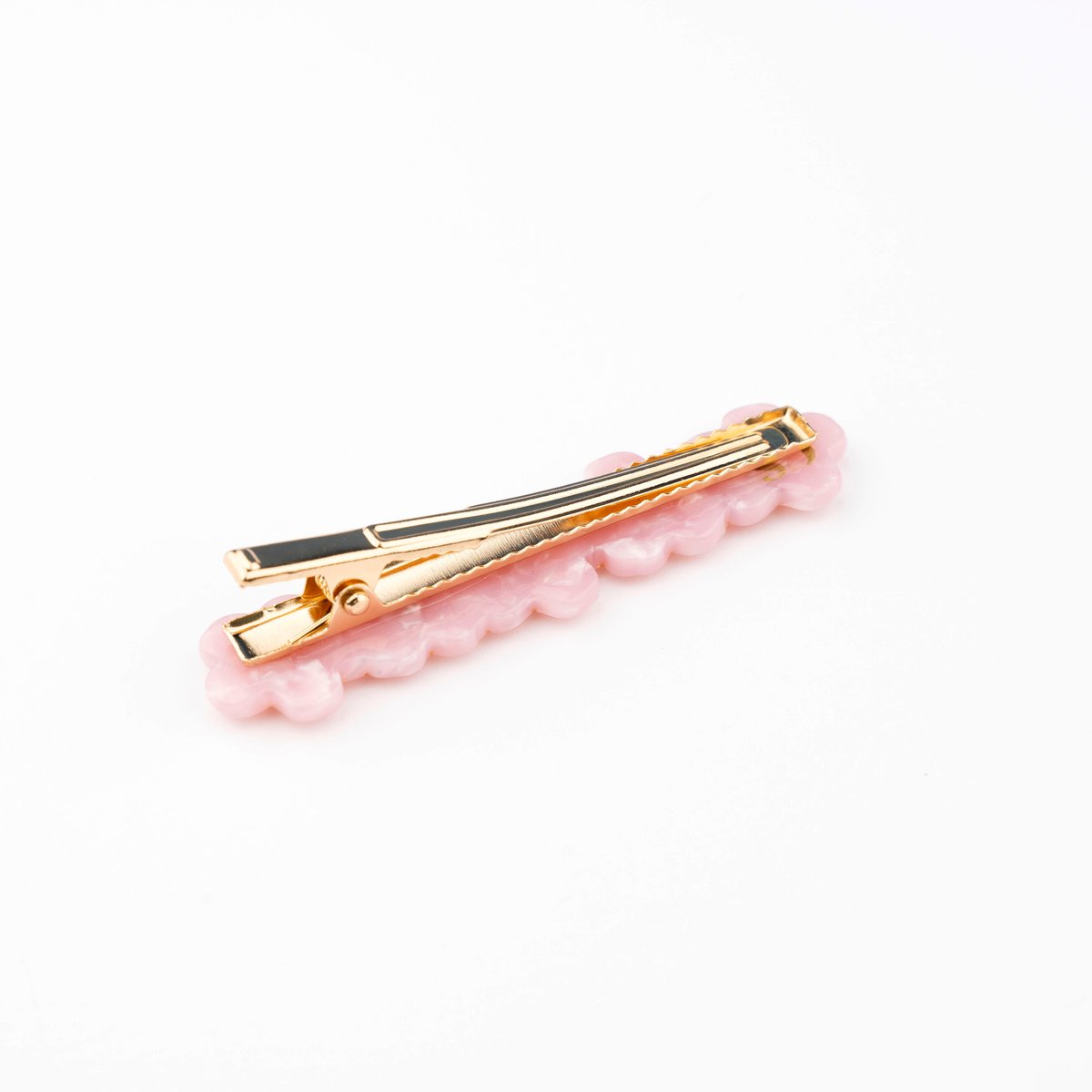 Barrette SAKURA rose clair et jaune, COUCOU SUZETTE