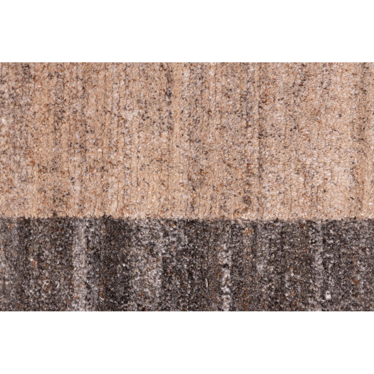 Tapis noué main en polyester recyclé adapté à l'extérieur - ECO RUG sable, THEKO