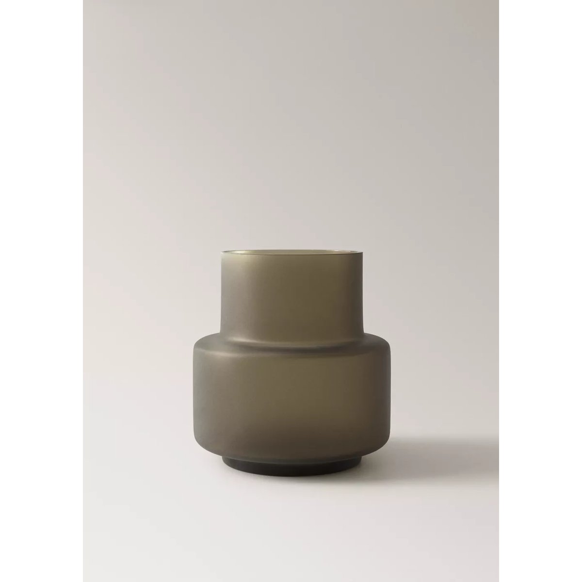 Vase en verre vert marron moyen, MANGO HOME