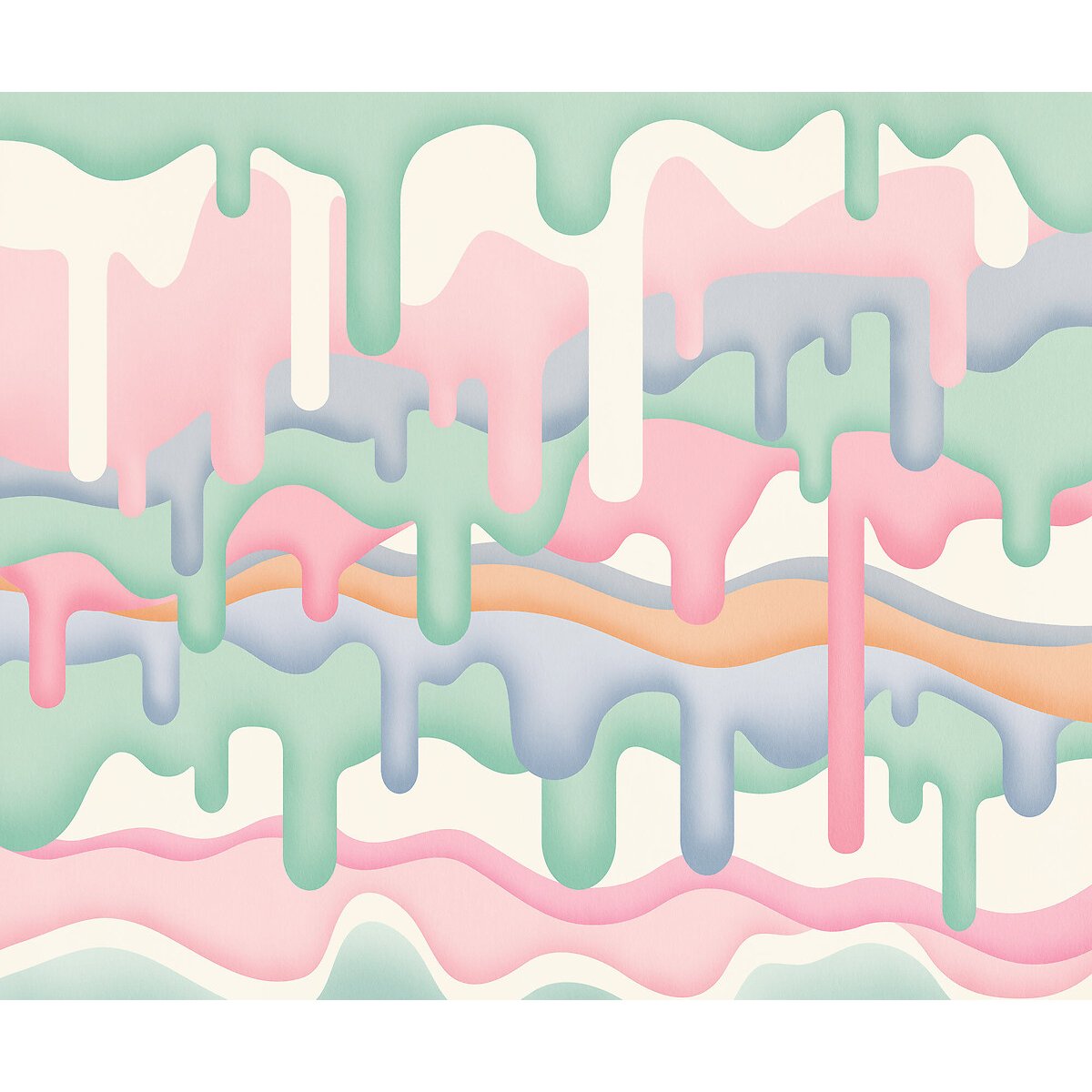 Papel de parede Melt, INTERELIFE multicolor, INTERELIFE